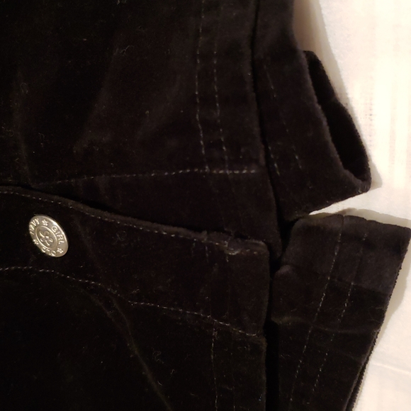 OLD NAVY Skort Girls Snap Buttons Front Cotton Velour Velvet Black - Picture 3 of 12